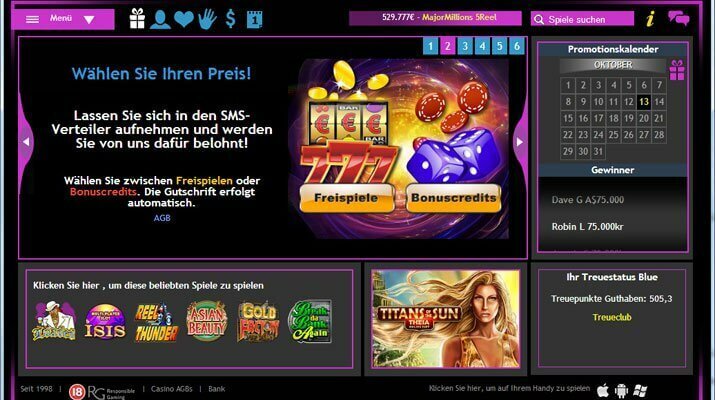 Jackpot City Spiele